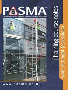 PASMA Work At Height Essentials Training Course Booklet